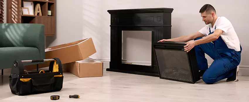 Old Rusted Metal Fireplace Repair And Replacement in Stillwater, OK